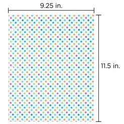 Cheapest ✔️ JAM Paper Polka Dots Glossy Laminated Two Pocket 3 Hole Punch School Folders, 6ct. 🔔 -Jam Paper Shop D341443S 5