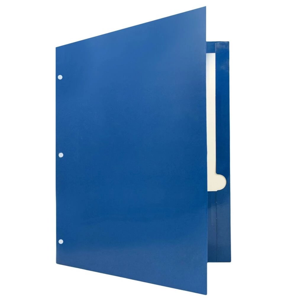 Cheapest π JAM Paper Blue Glossy Laminated Two Pocket 3 Hole Punch School Folders, 100ct. π 5 Cheapest π JAM Paper Blue Glossy Laminated Two Pocket 3 Hole Punch School Folders, 100ct. π - Image 3