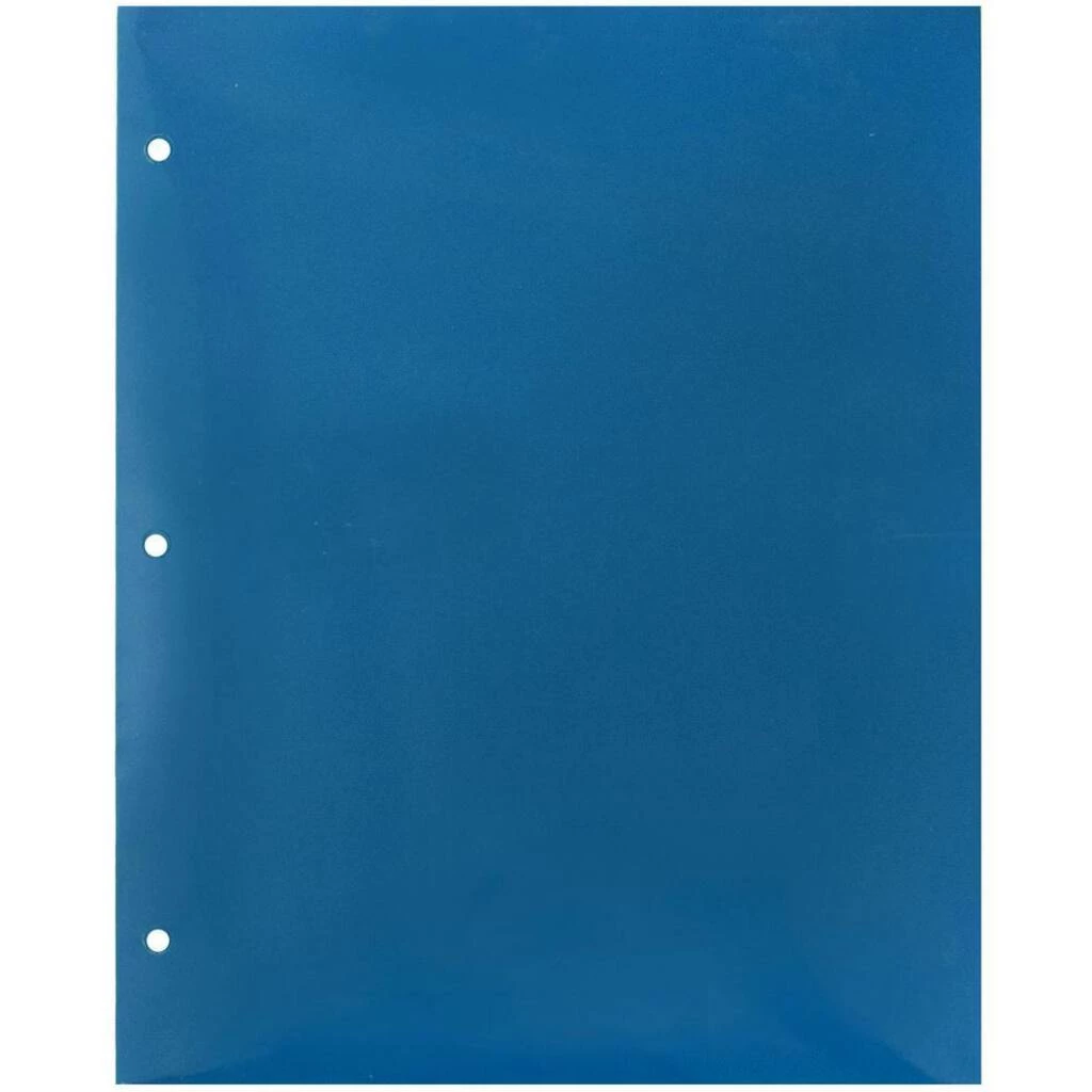 Cheapest π JAM Paper Blue Glossy Laminated Two Pocket 3 Hole Punch School Folders, 100ct. π 6 Cheapest π JAM Paper Blue Glossy Laminated Two Pocket 3 Hole Punch School Folders, 100ct. π - Image 4