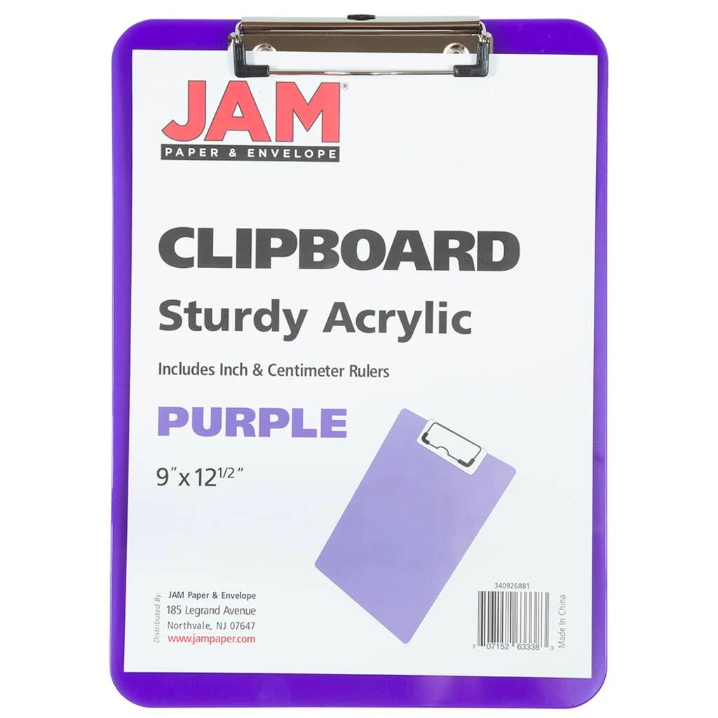 New 𧨠JAM Paper Letter Size Plastic Clipboards, 12ct. β 4 New 𧨠JAM Paper Letter Size Plastic Clipboards, 12ct. β - Image 2