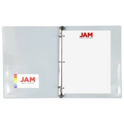 Coupon 🌟 JAM Paper 1" Clear Plastic Mini 3-Ring Binder ✔️ -Jam Paper Shop D341564S 5