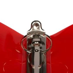 Promo 💯 JAM Paper 0.75" Red Glass Twill Plastic 3-Ring Binder 👏 -Jam Paper Shop D341569S 3