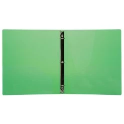 Hot Sale 😉 JAM Paper 0.75" Green Glass twill Plastic 3-Ring Binder 😀 -Jam Paper Shop D341571S 4
