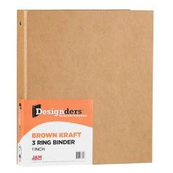 Deals 👏 JAM Paper 1" Brown Kraft 3-Ring Binder ✨