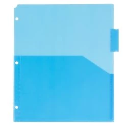 New 🔥 JAM Paper 9.75" x 11.5" 5-Tab Plastic Index Tab Dividers with Double Pockets 🎉 -Jam Paper Shop D341597S 4