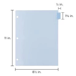 Hot Sale 🎁 JAM Paper 8.5" x 11" 8-Tab Plastic Index Tab Dividers, 6 Pack ⭐ -Jam Paper Shop D341599S 5