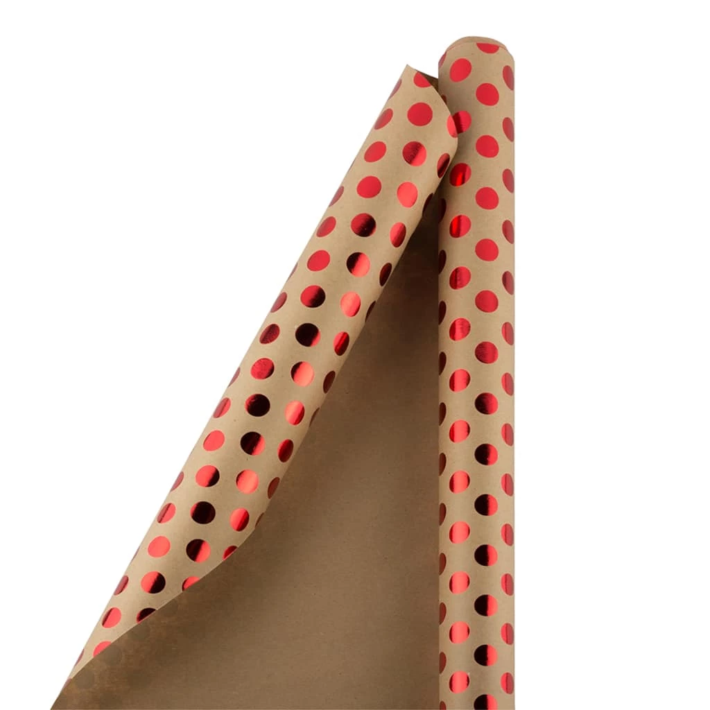 Hot Sale β¨ JAM Paper Red Foil Polka Dots Gift Wrap π 4 Hot Sale β¨ JAM Paper Red Foil Polka Dots Gift Wrap π - Image 2