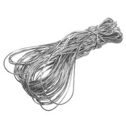 Brand new 🔥 JAM Paper 10" Silver Metallic Elastic Loop, 50ct. 😉 -Jam Paper Shop D341741S 2