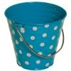 Coupon ⭐ JAM Paper Small Blue with Small White Dots Metal Pail Buckets, 6ct. 🤩 -Jam Paper Shop D341768S 1