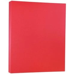 Flash Sale 🎉 JAM Paper Red 8.5" x 11" Heavy-Weight Metallic Cardstock, 50 Sheets ✨