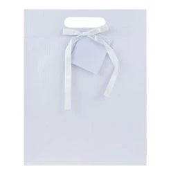 Best Sale 🎉 JAM Paper Medium Light Blue Pinstripe Gift Bags, 3ct. 🥰 -Jam Paper Shop D342061S 3