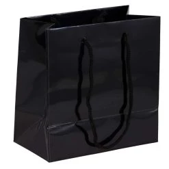 Cheap ⌛ JAM Paper Small Black Glossy Square Gift Bags, 100ct. 🔔