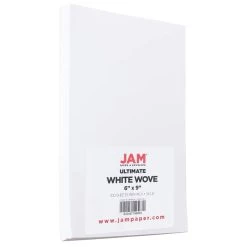 Wholesale 💯 JAM Paper Ultimate White Wove 6" x 9" 24lb. Strathmore Paper, 100 Sheets 🛒
