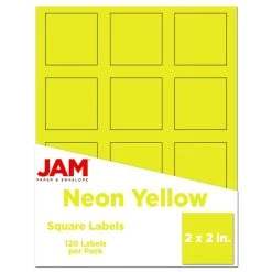 Cheap 💯 JAM Paper 2" x 2" Square Product & Container Labels, 120ct. 😍