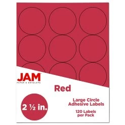 Outlet 🎉 JAM Paper 2.5" Circle Product & Container Labels, 120ct. 🧨