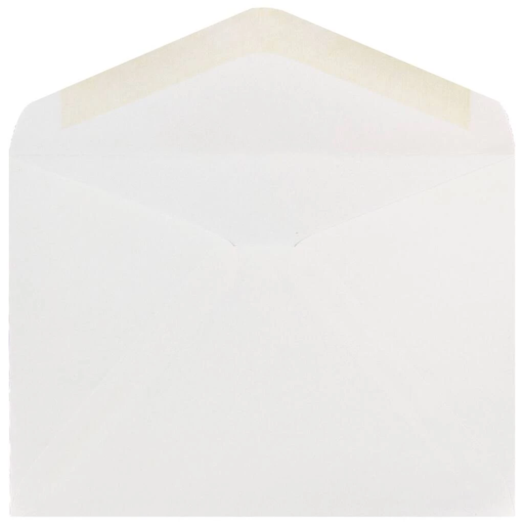 Promo π JAM Paper White A7 Invitation Envelopes with V-Flap, 100ct. π 4 Promo π JAM Paper White A7 Invitation Envelopes with V-Flap, 100ct. π - Image 2