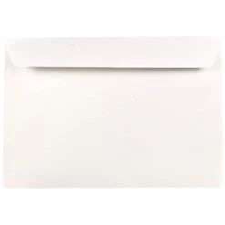 Wholesale ⌛ JAM Paper 7.5" x 10.5" White Booklet Commercial Envelopes, 50ct. 😉