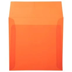 Hot Sale π JAM Paper 6.5" Glamour Orange Square Translucent Vellum Envelopes, 25ct. π₯° 7 Hot Sale π JAM Paper 6.5" Glamour Orange Square Translucent Vellum Envelopes, 25ct. π₯° -Jam Paper Shop D343095S 2