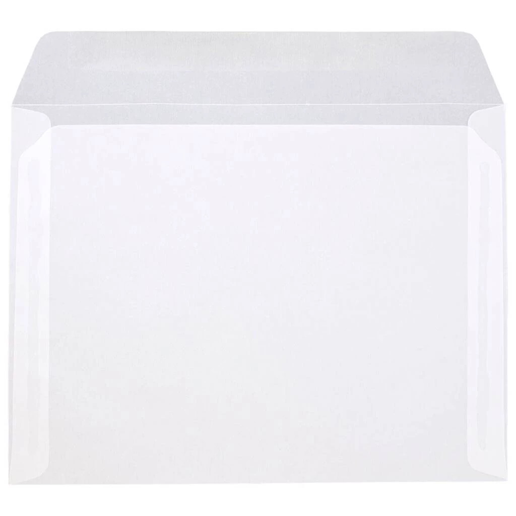 Hot Sale π JAM Paper 9.5" x 12.625" Translucent Clear Vellum Envelopes, 25ct. π₯ 4 Hot Sale π JAM Paper 9.5" x 12.625" Translucent Clear Vellum Envelopes, 25ct. π₯ - Image 2