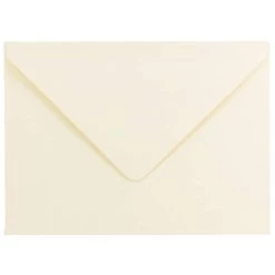 Flash Sale 🎉 JAM Paper A7 Ivory Laid Strathmore Invitation Envelopes with Euro Flap 50ct. ⌛