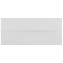Buy ✨ JAM Paper 4.12" x 9.5" Bright White Laid Strathmore Business Envelopes, 50ct. 🥰