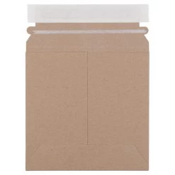 Best Sale 👏 JAM Paper 6" x 6" Brown Kraft Flat Photo Mailer Peel & Seal Closure Envelopes, 6ct. ✔️