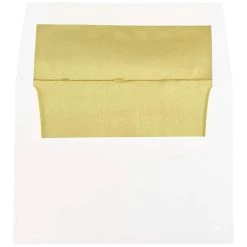 Best Pirce ✔️ JAM Paper 4.375" x 5.75" Foil Invitation Envelopes, 50ct. 🧨