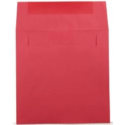 Outlet ⭐ JAM Paper 7.5" x 7.5" Red Square Colored Invitation Envelopes, 25ct. ⌛ -Jam Paper Shop D344136S 2