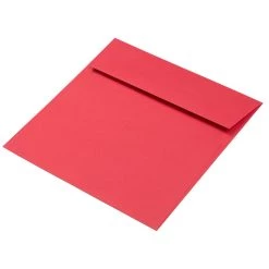 Outlet ⭐ JAM Paper 7.5" x 7.5" Red Square Colored Invitation Envelopes, 25ct. ⌛ -Jam Paper Shop D344136S 3