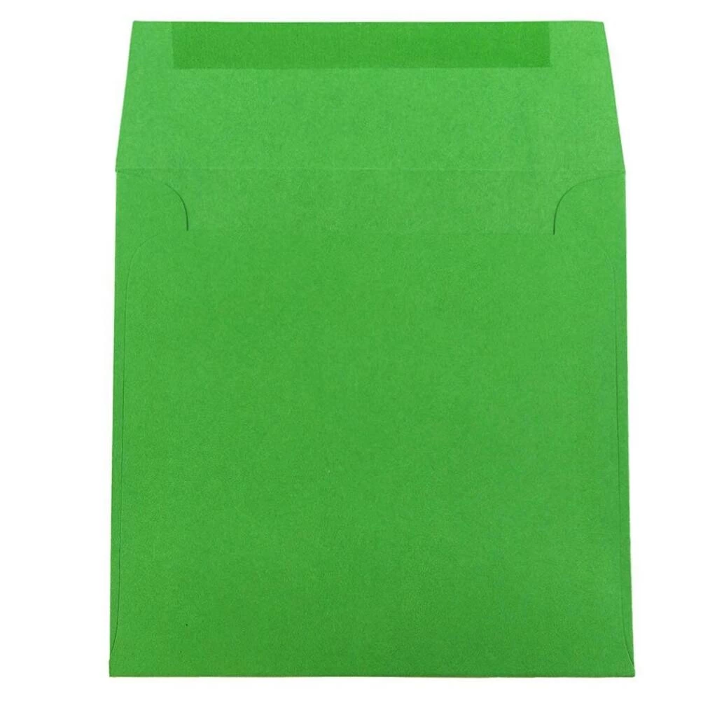 Promo π₯ JAM Paper 6.5" x 6.5" Green Square Colored Invitation Envelopes, 25ct. βοΈ 4 Promo π₯ JAM Paper 6.5" x 6.5" Green Square Colored Invitation Envelopes, 25ct. βοΈ - Image 2