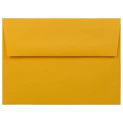 Flash Sale 🧨 JAM Paper A6 Gold Yellow Invitation Envelopes, 100ct. 🌟