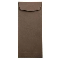 Cheap 😀 JAM Paper 4.5" x 10.375" Chocolate Brown Policy Business Envelopes, 50ct. 🧨
