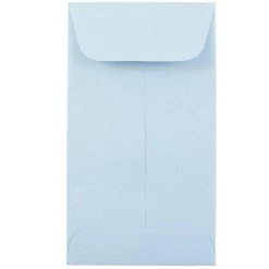 Flash Sale 🔔 JAM Paper 3.125" x 5.5" Pastel Baby Blue Coin Business Envelopes, 50ct. 😉