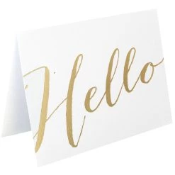 Brand new π JAM Paper A1 White with Gold Script Blank Greeting Cards & Envelopes, 10ct. β 8 Brand new π JAM Paper A1 White with Gold Script Blank Greeting Cards & Envelopes, 10ct. β -Jam Paper Shop D344688S 3
