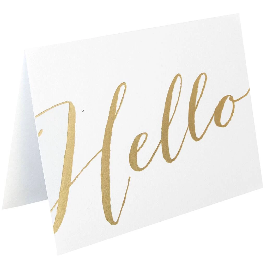 Brand new π JAM Paper A1 White with Gold Script Blank Greeting Cards & Envelopes, 10ct. β 5 Brand new π JAM Paper A1 White with Gold Script Blank Greeting Cards & Envelopes, 10ct. β - Image 3