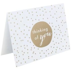 Deals 💯 JAM Paper A1 White & Gold Dots Blank Greeting Cards & Envelopes, 10ct. ✔️ -Jam Paper Shop D344690S 3