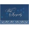 Discount 🔔 JAM Paper 5.625" x 7.875" Blue & Silver With Sympathy Cards & Envelopes, 25ct. ⭐