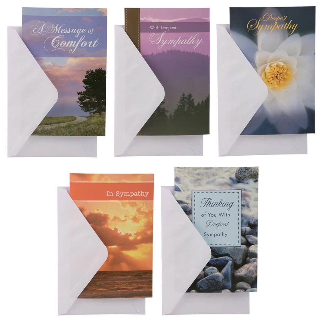 Wholesale π JAM Paper 4" x 6" Assorted Deepest Sympathy Cards & Envelopes, 10ct. π 4 Wholesale π JAM Paper 4" x 6" Assorted Deepest Sympathy Cards & Envelopes, 10ct. π - Image 2