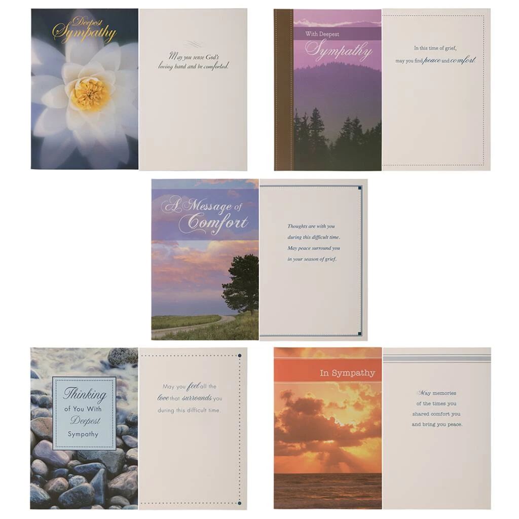 Wholesale π JAM Paper 4" x 6" Assorted Deepest Sympathy Cards & Envelopes, 10ct. π 5 Wholesale π JAM Paper 4" x 6" Assorted Deepest Sympathy Cards & Envelopes, 10ct. π - Image 3