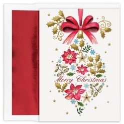 Cheapest 🎁 JAM Paper Vintage Ornament ❄ Christmas Cards & Envelopes Set 🎉