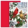 Cheap 💯 JAM Paper Cardinal Couple 🎄 Christmas Cards & Envelopes Set ⭐