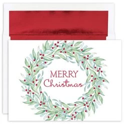 Best Pirce 🔔 JAM Paper Simple Wreath Cards & Matching Envelopes Set, 18ct. 👏