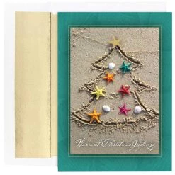Coupon 👏 JAM Paper Sand Tree 🎄 Christmas Cards Set, 18ct. ✨