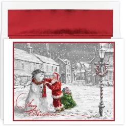 Best reviews of 🔔 JAM Paper Santa & Snowman 🎅 Christmas Cards Set, 18ct. 💯