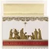 Buy 💯 JAM Paper Manger Scene 🔔 Christmas Cards Set, 16ct. 🎁 -Jam Paper Shop D345091S 1