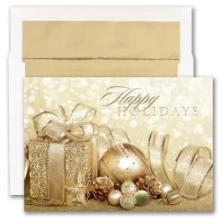 Best Pirce 😍 JAM Paper 5" x 7" Holiday Package Blank Cards & Matching Envelopes Set, 25ct. 💯