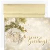 Budget ⌛ JAM Paper 5" x 7" Gold Sparkle Ornament Cards & Matching Envelopes Set, 18ct. 🔥 -Jam Paper Shop D345111S 1