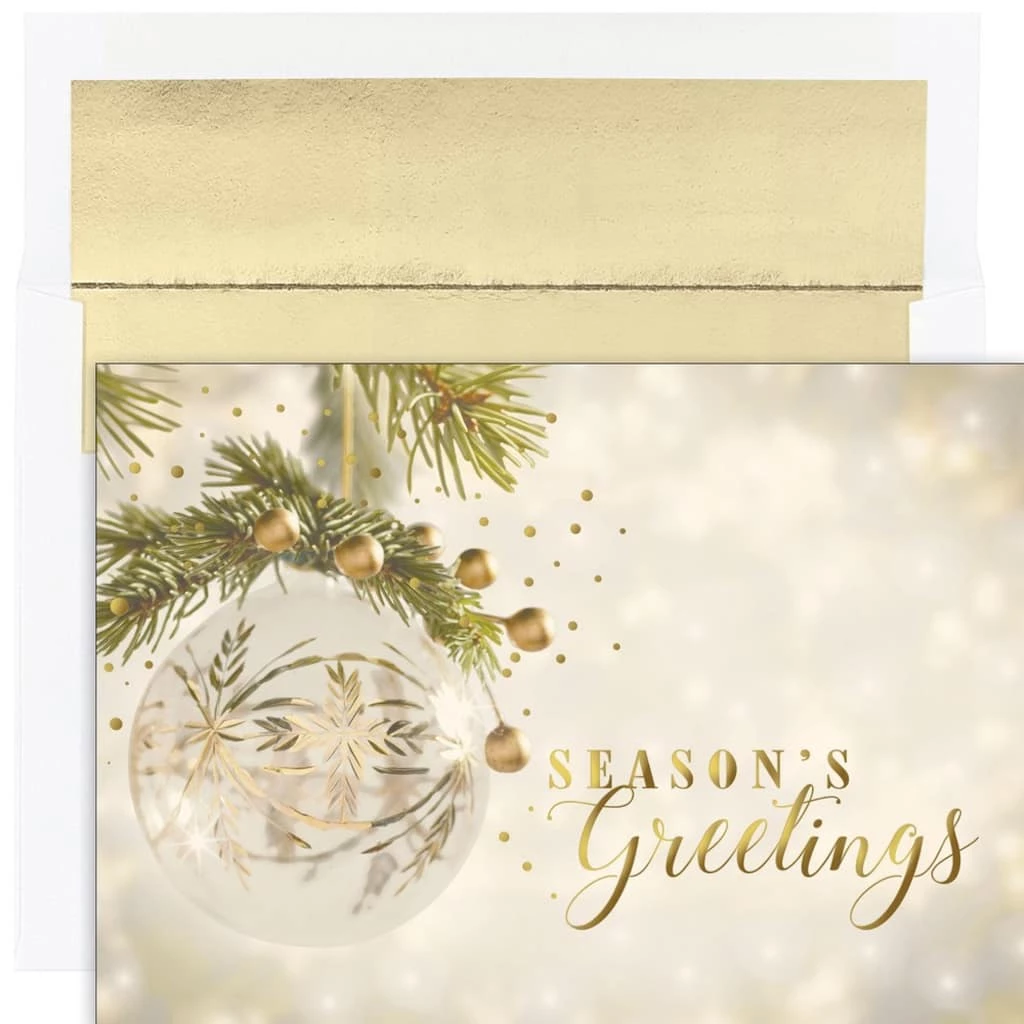Budget β JAM Paper 5" x 7" Gold Sparkle Ornament Cards & Matching Envelopes Set, 18ct. π₯ 3 Budget β JAM Paper 5" x 7" Gold Sparkle Ornament Cards & Matching Envelopes Set, 18ct. π₯