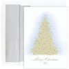 Cheapest 🎉 JAM Paper 5" x 7" Frosted Tree Design Cards & Matching Envelopes Set, Frosted Tree Design, 16ct. 🤩