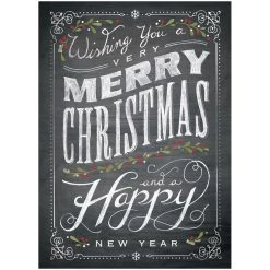 Wholesale 🛒 JAM Paper 5" x 7" Chalkboard Merry 🎁 Christmas Blank Cards & Matching Envelopes Set, 25ct. 👍
